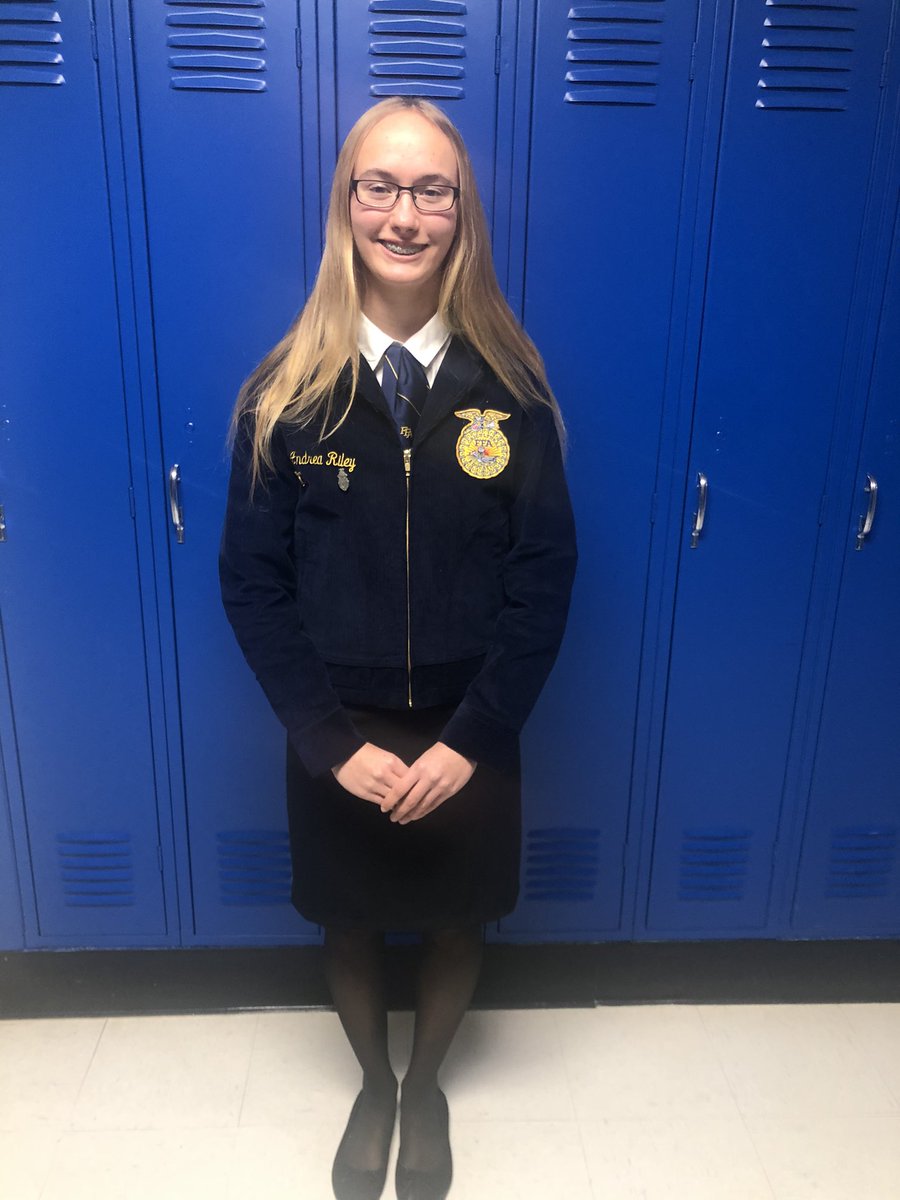 jc123_ffa's tweet photo. Congratulations to Andrea Riley!! She placed third at State Missouri Institute of Cooperatives Speaking Contest!! https://t.co/bJEyGbh4GI