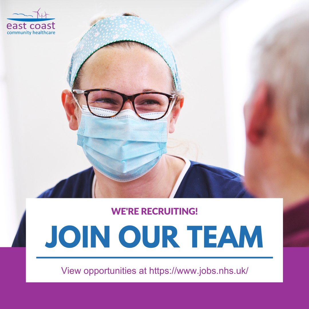 EastCoastCH's tweet photo. 📣Join #TeamECCH📣

We're currently recruiting for a number of patient-facing roles. 

👉 View available job opportunities and apply at:
https://t.co/mOgQ3sgUYl https://t.co/hKulu3ecJb