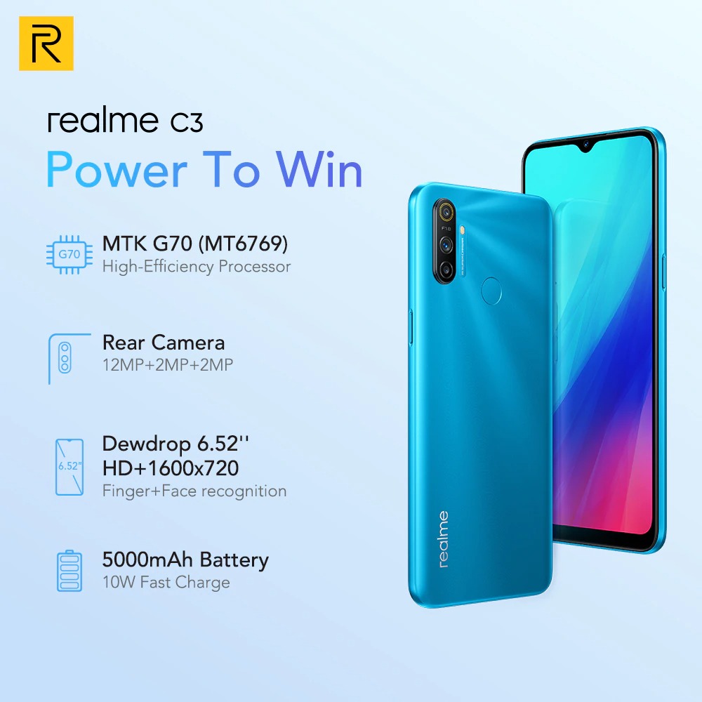 ShamzOfficial's tweet photo. Buy Link: https://t.co/MANgSqWaLm 
realme C3 5000mAh Battery Mobile Phone 3GB RAM 32GB 64GB ROM Helio G70 Processor 12MP AI Dual Camera HD Mini-drop Fullscreen NFC #Aliexpress #discountoffer #Realme #brand #GotMeBanned https://t.co/EvRe3K0amo