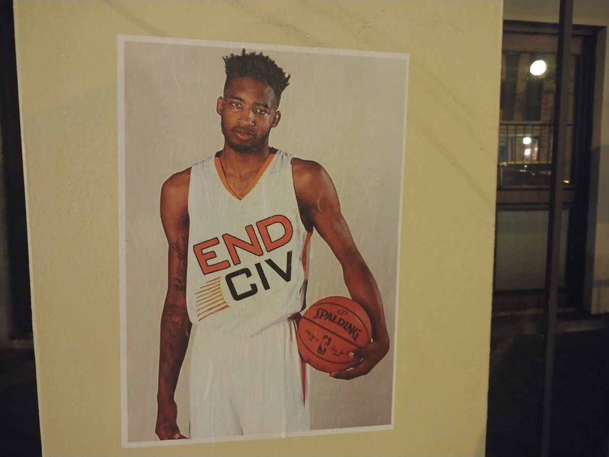 GraffitiRadical's tweet photo. #DerrickJones #EndCiv posters seen around #Portland, Oregon https://t.co/4BBacuBAJH