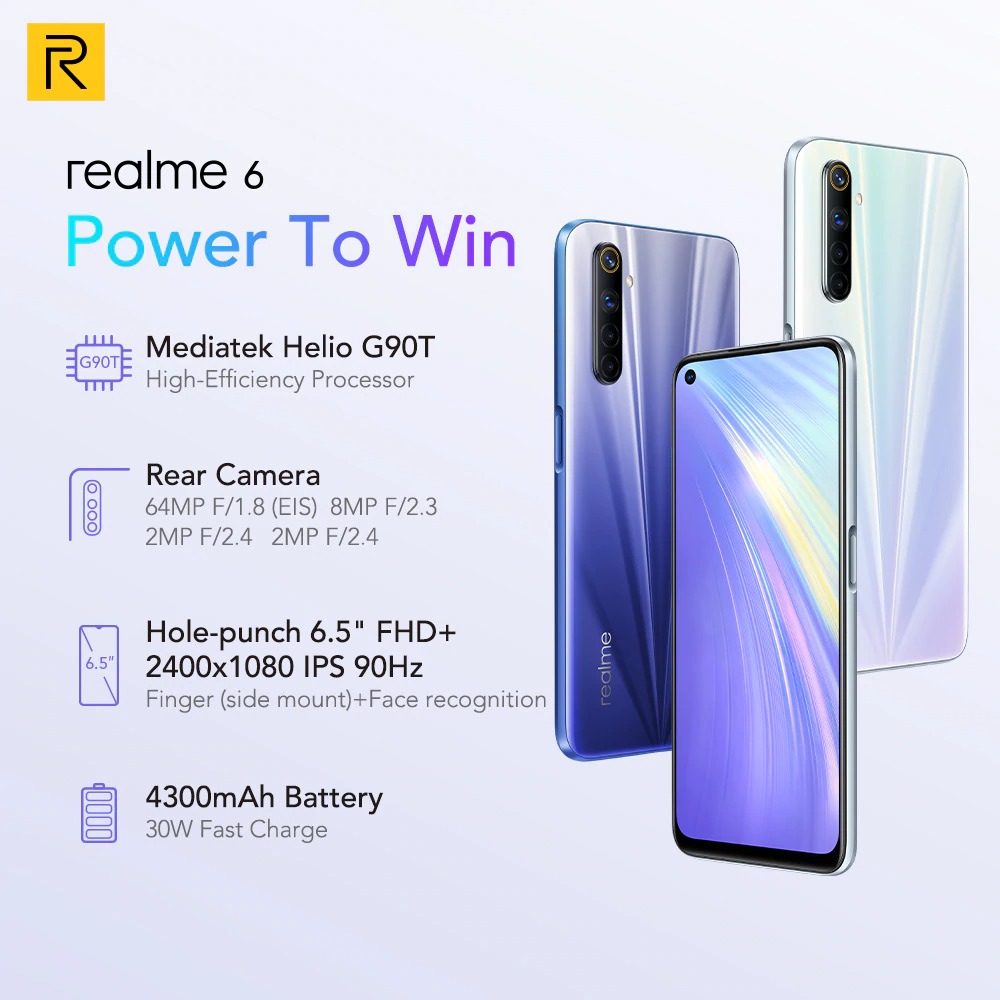 ShamzOfficial's tweet photo. Buy Link : https://t.co/uz0DFBEcq3 
Global Version realme 6 8GB 128GB Mobile Phone Helio G90T 30W Flash Charging 4300mAh 64MP Quad Camera EU Plug Play Store NFC #Realme #onlineshopping #smartphone #hotbrand #discountoffer #AliExpressBonus #Aliexpress https://t.co/3OomSSkjop