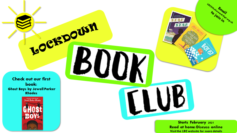 HowardEngDept's tweet photo. We hope you are getting excited for years 7-9 Lockdown Book Club! Thank you everyone who has signed up. First up is 'Ghost Boys' by the brilliant @jewell_p_rhodes https://t.co/FUO8XsCKPY