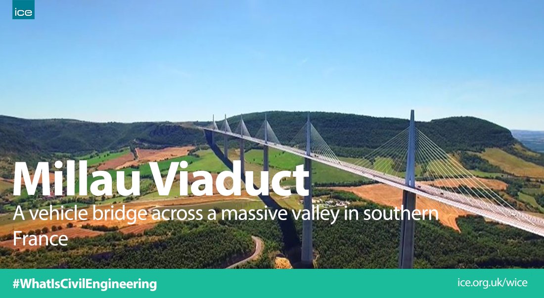 ICE_engineers's tweet image. The #MillauViaduct spans the Tarn Gorge and is the world&apos;s tallest #bridge at 343 metres high!

Not only has it become a massive tourist attraction, but it&apos;s also made massive difference to France and the Mediterranean coast.

👉 bit.ly/2IueUtt

#WhatIsCivilEngineering