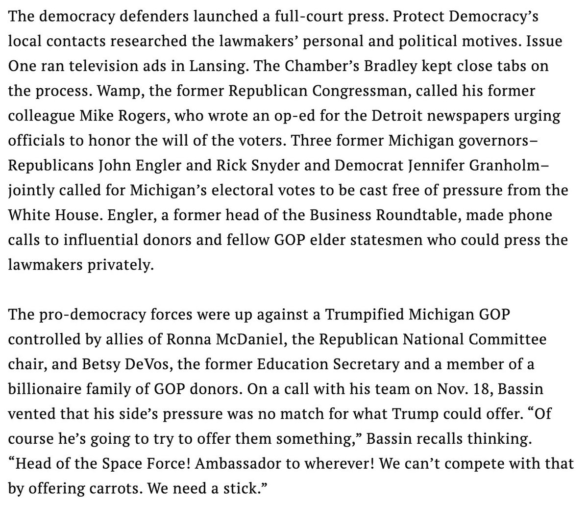 On one hand: Sure, go ahead and say that the vote count should be certified.On the other hand: The following paragraph engages in conspiracy theories about how Trump will rig the election.