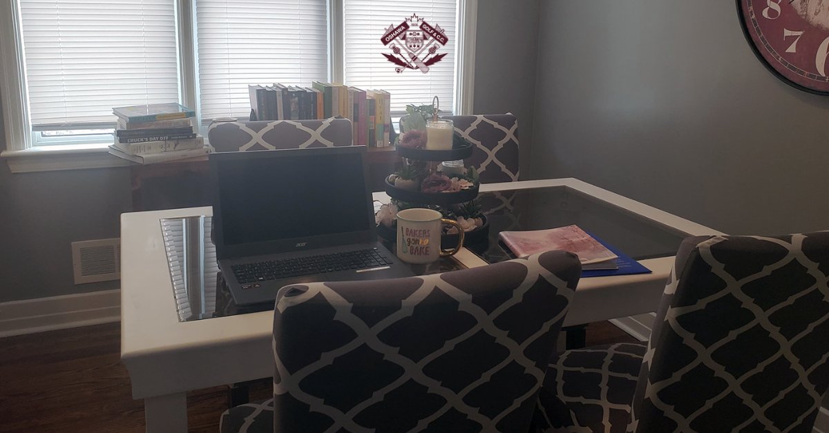 OGC1906's tweet photo. Guess the home office! With our staff working at home we have a lot of new and different work environments - guess who belongs to this one? #ratemyroom https://t.co/mNPwKKgKOW