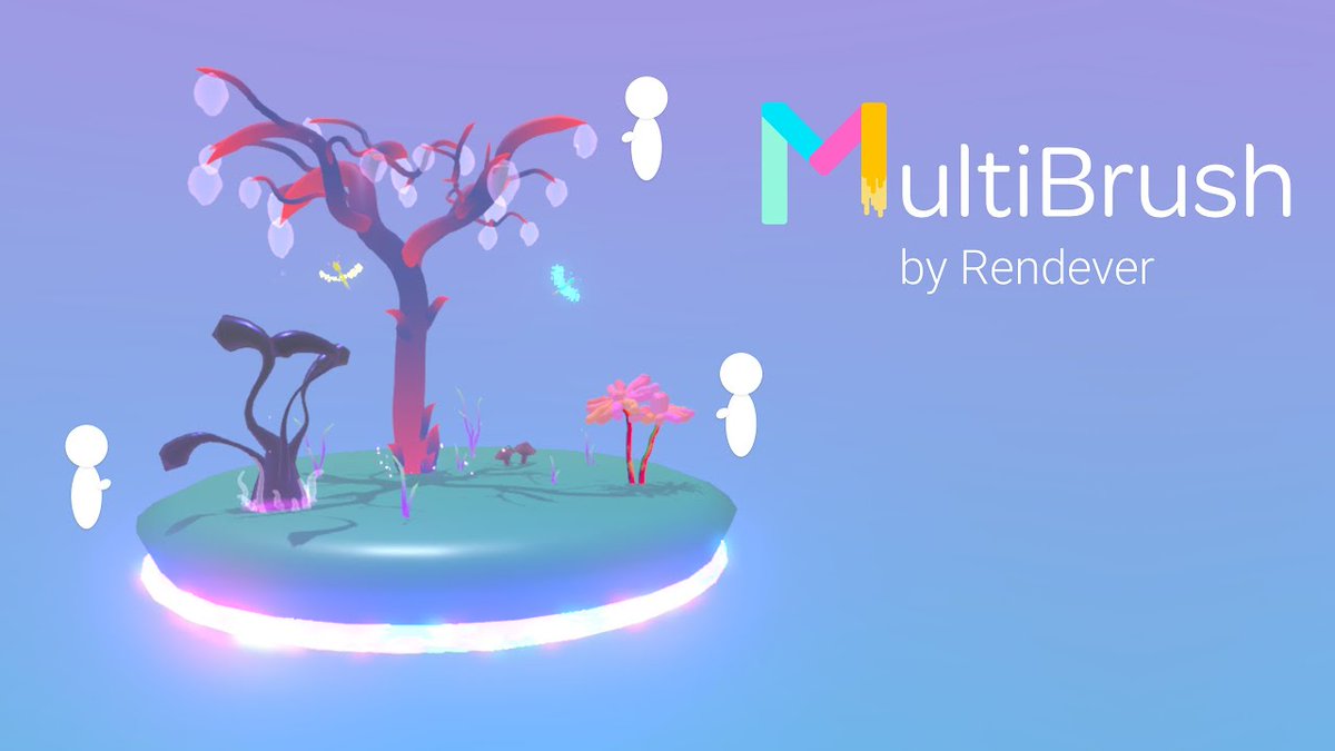 RtoVR's tweet photo. 'MultiBrush' is a Multiplayer Version of 'Tilt Brush' for Oculus Quest https://t.co/a8MsMjmJjw @RendeverHealth https://t.co/y22DWSXVio