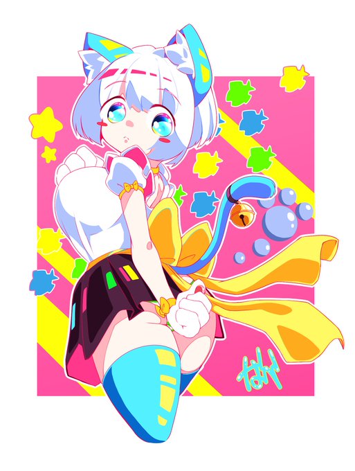 pixivに投降した絵です。なべワールド全開で描きました。目がチカチカする… 