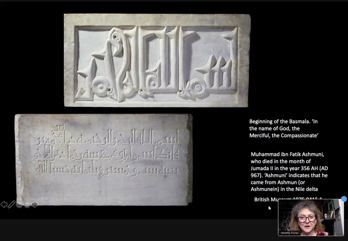 nadinenoureldin's tweet photo. fascinating presentation by @PorterVenetia kicking off Calligraphy in Arabic: From Museum Collections to Contemporary Practice @IslamSSN @ace_national https://t.co/3TyxmvCu6Y