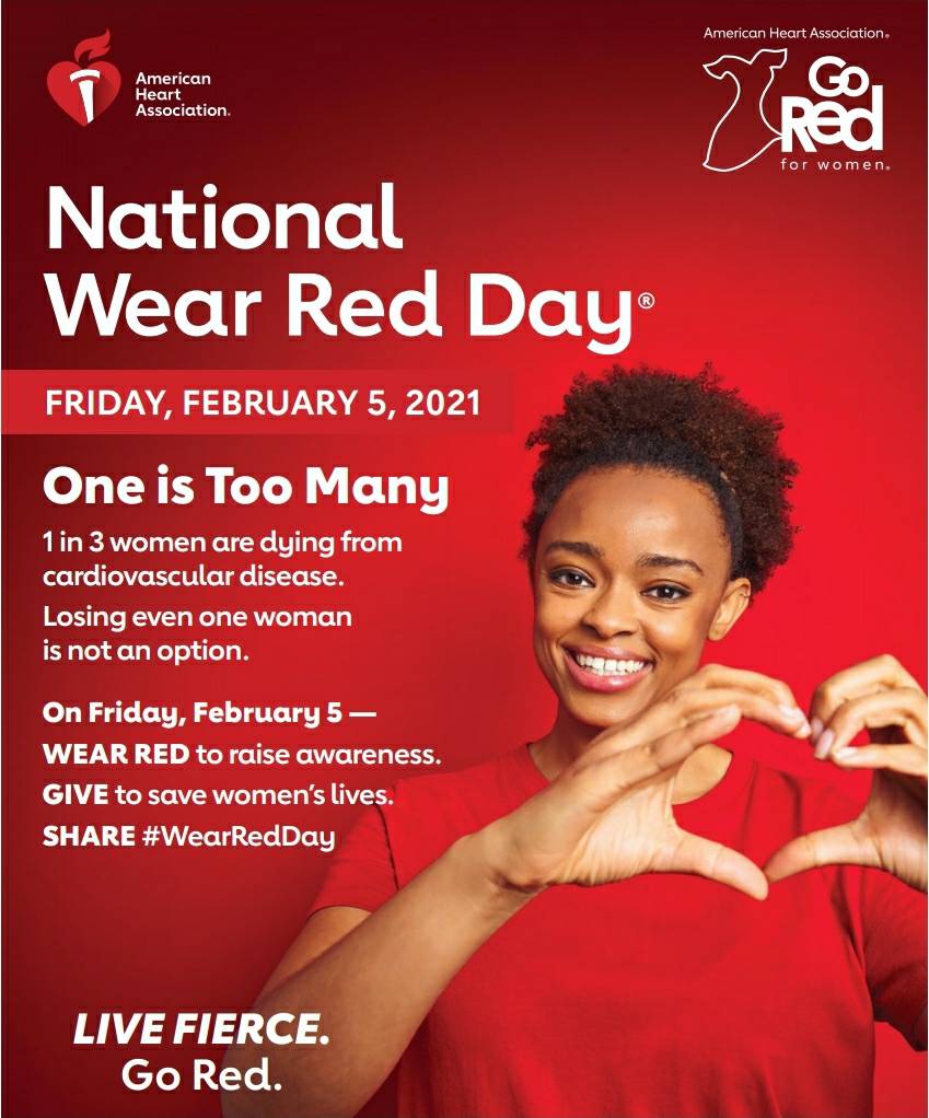 DenverDeltas's tweet photo. Today we are wearing red to raise awareness for American Heart Association. Cardiovascular diseases kill nearly 50,000 African-American women annually. #DACDST #AHA #BeAware https://t.co/xyNISvR7cg