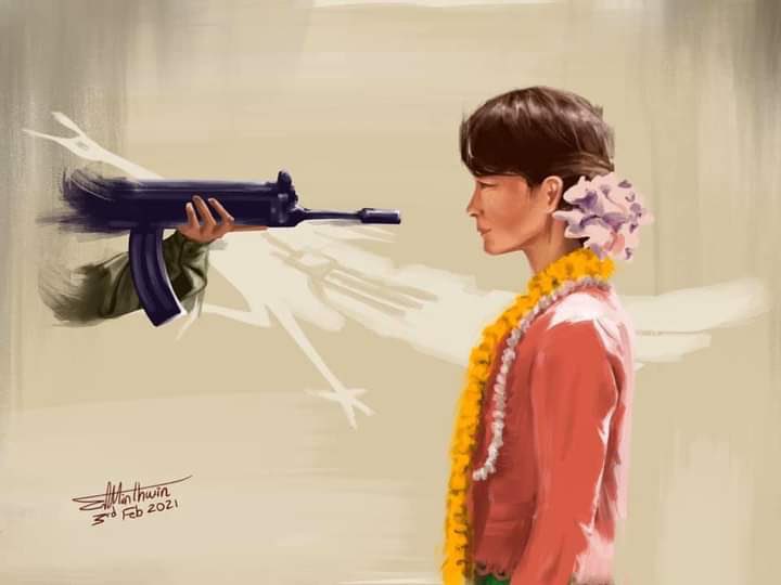 akari_phuu's tweet photo. We as a citizen of Myanmar not agree with the current move and would like to request the world leaders. FREEDOM FROM FEAR #HearTheVoiceOfMyanmar #WeNeedDemocracy https://t.co/BSoP8L7yqU