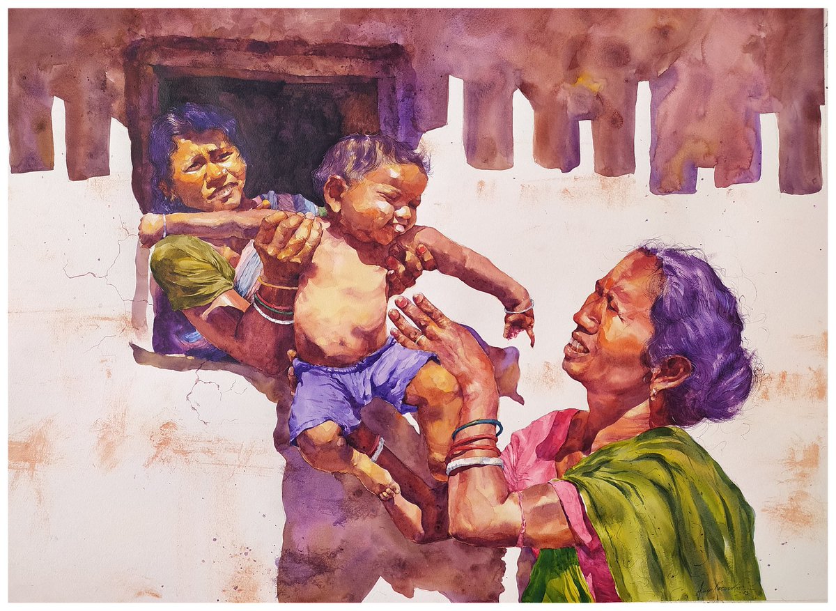 After many days I came back with my work.. 😃😃
New work 👇👇
"HUMANITY"
Wcp
Size :29"×21"
Hope you like it.. 😊🙏
#ArtistOnTwitter #art #watercolour #watercolourartst