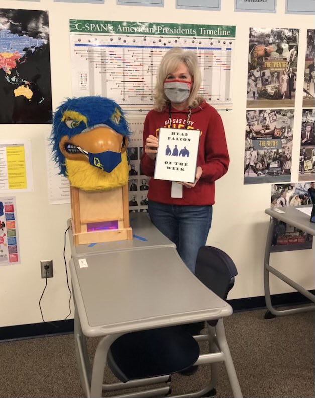 Our Head Falcon is Mrs. O’Brien! Cindy is someone who I have always been able to depend on to know the answers to the many questions of I’ve had this year. Cindy has really gone above and beyond to make her classes relevant and as meaningful as possible for her students.