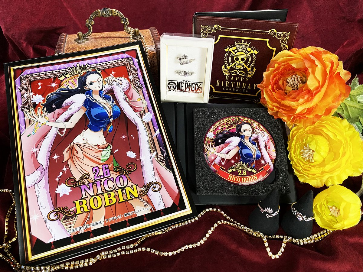 One Piece Com ワンピース 2月6日は歴史の真実を追い続ける麦わらの一味の考古学者 ニコ ロビン の誕生日 グッズと一緒にお家でお祝いしよう ロビン誕生祭21 ニコロビン誕生祭21 Onepiece