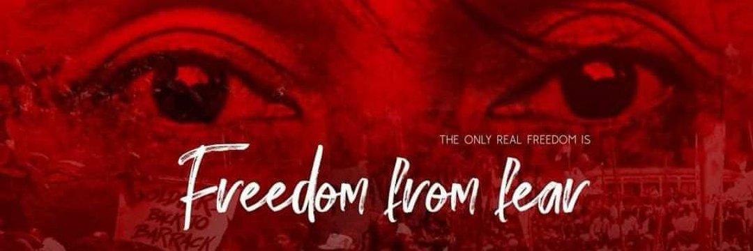 FREEDOM FROM FEAR 
စစ်အာဏာရှင်စနစ်ကျရှုံးပါစေ
#HearTheVocieOfMyanmar 
#WeNeedDemocracy