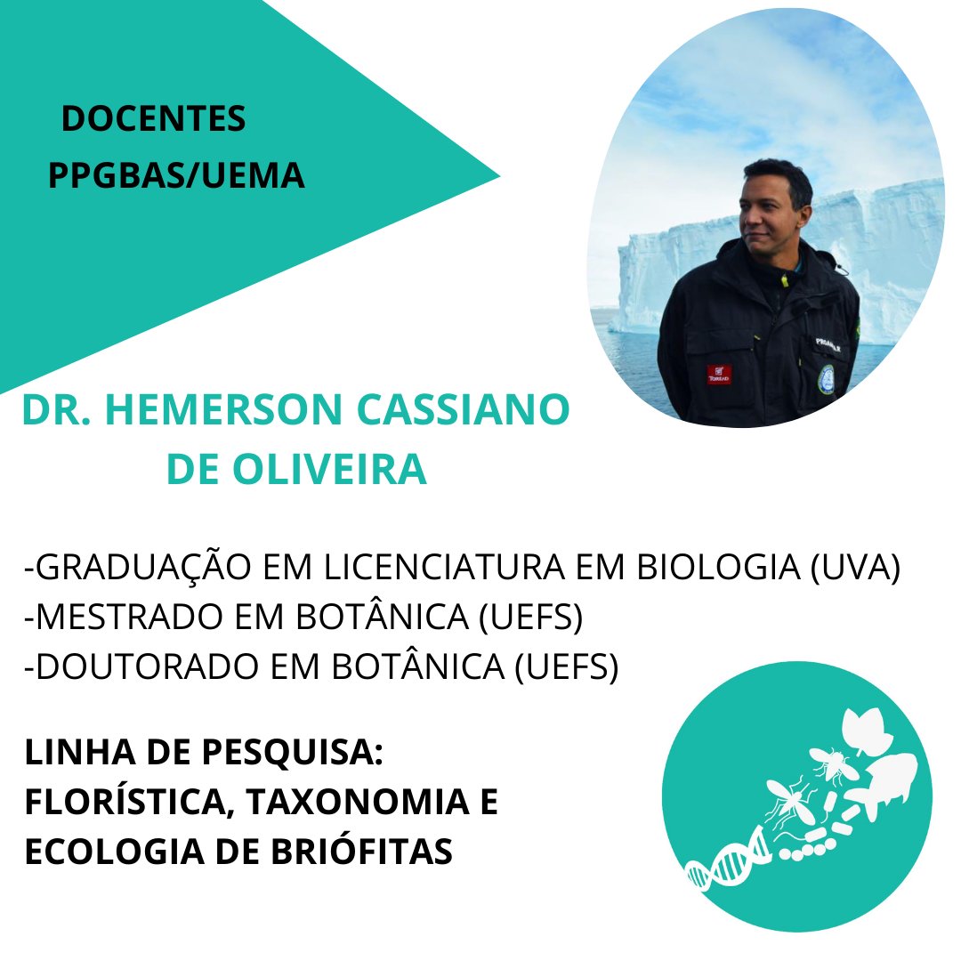 ppgbas's tweet photo. Hemerson Cassiano é professor adjunto da UESPI e compõe o quadro de profs credenciados @ppgbas Tem experiência nas áreas de #Botanica com ênfase em #Taxonomia e #Ecologia de Briófitas #VemproPPGBAS https://t.co/fKFSlN9Z0U