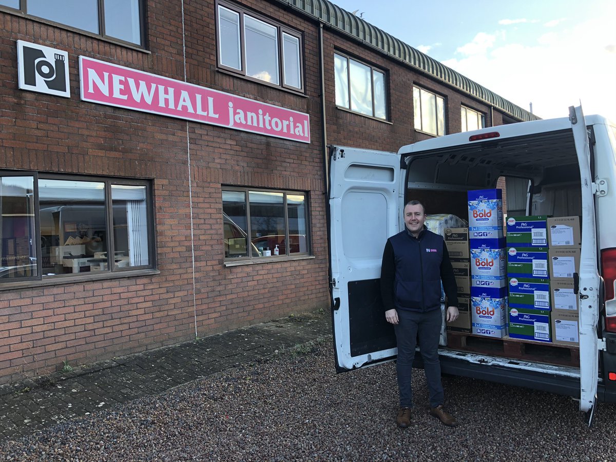Our Sales Director, Stuart Powell has worked with our supply partners to collect over £500 worth of cleaning, janitorial and hygiene products which has been donated to the Skewen Flood Appeal being coordinated by <a href="/santanderuk/">Santander UK</a> Neath branch.