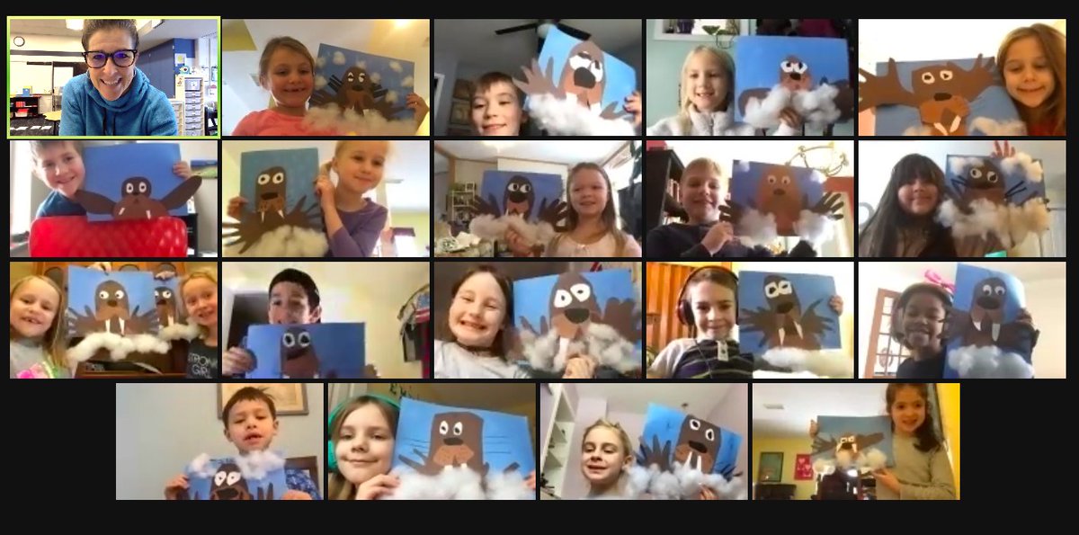 Flip4FirstGrade's tweet photo. After learning about how a walrus adapts to survive the cold weather we had to do a FUN Friday craft! https://t.co/WEKJLTpUHt