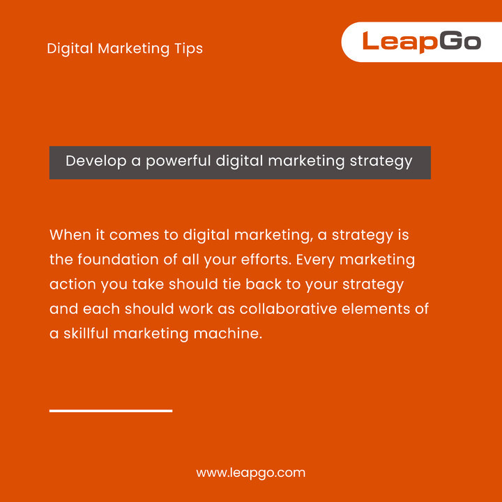 LeapGo's tweet photo. A digital marketing strategy is a plan that helps your business achieve specific digital goals through carefully selected online marketing channels such as paid, earned, and owned media. The strategy should be powerful enough to engage the audience. 💯
.
.
.
#leapgo #marketing https://t.co/Vo7rjSbsc7