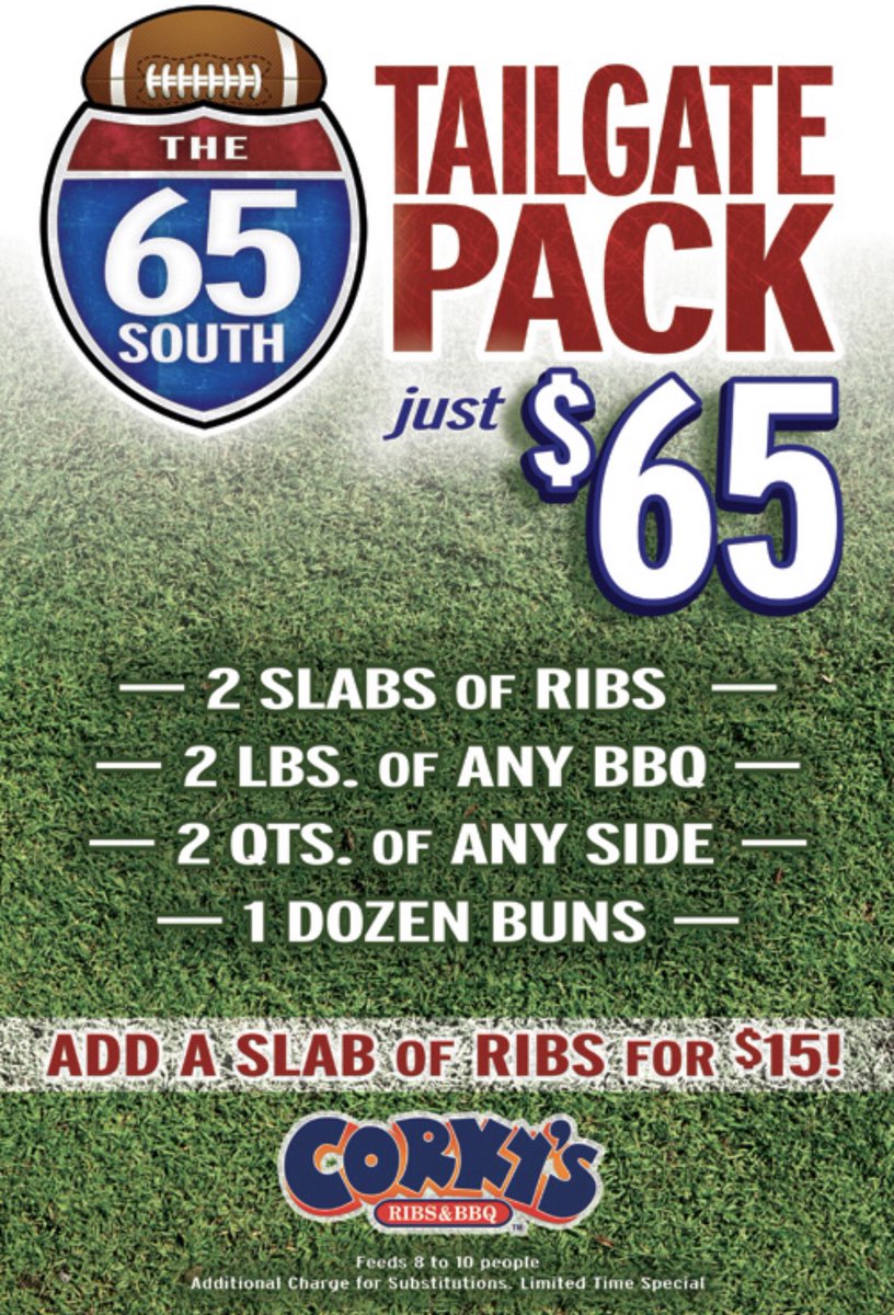 CorkysBrentwood's tweet image. The final weekend of this special! 
Checkout our online menu @ corkysbrentwood.com or stop by! 
#tailgatepack #dinein #carryout
#curbsidepickup #drivethru #delivery #locallyowned #bbqlover #nashvillefoodie #bestofmusiccityfinalist #corkysbrentwood