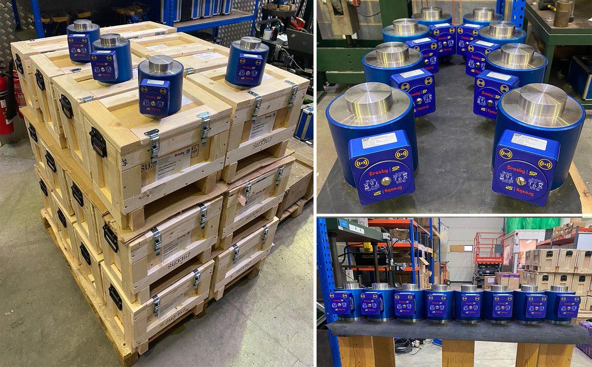 loadcell's tweet image. A great end to a busy week for us, as we see the first batch of a 150t LoadSafe compression load cells, part of a 250 off order, completed.
#loadsafe #knowtheload #compressionloadcells #straightpoint #thecrosbygroup