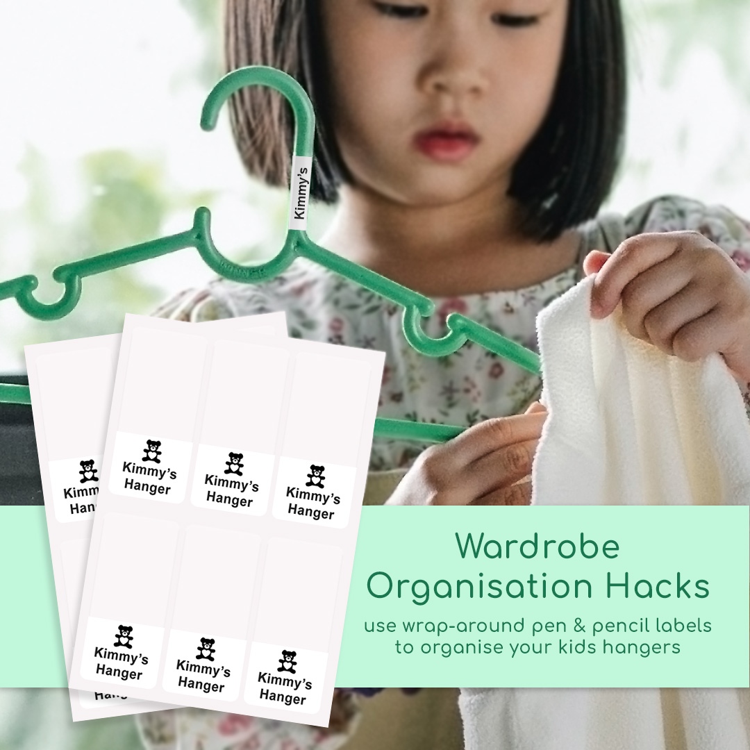 Wrap around pencil labels