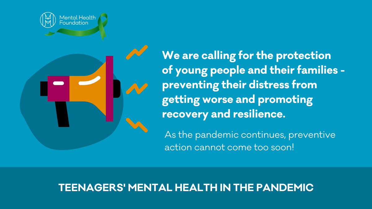 📢Teenagers' mental health is under severe pressure as the pandemic continues. 1/4 of teenagers said they had felt ‘nervous, anxious or on edge’ on most or nearly all days - 👉new survey from <a href="/mentalhealth/">Mental Health Foundation</a> and <a href="/SwanseaUni/">Swansea University</a> finds: mentalhealth.org.uk/news/teenagers… #ChildrensMentalHealthWeek