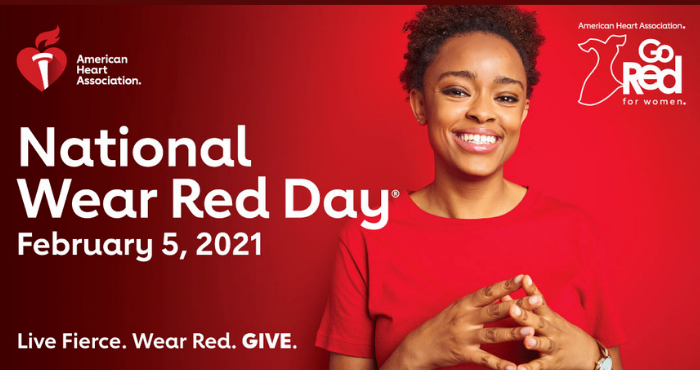 Cardiovascular disease kills one woman every 80 seconds. Be sure to wear something red today for National Wear Red Day, and show your support for women with heart disease and stroke. Use the hashtag #WearRed with your photos on social media!
#TogetherWeHeal