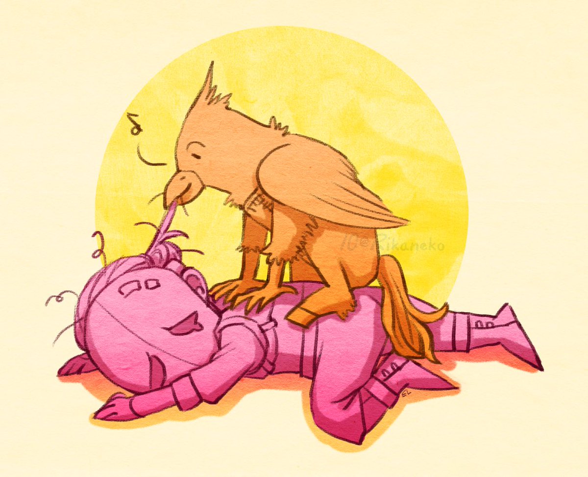 erijlee's tweet photo. One tired warlock vs an adorable hippogriff that is somehow still alive in our dnd party: https://t.co/BvCRcJn7zq