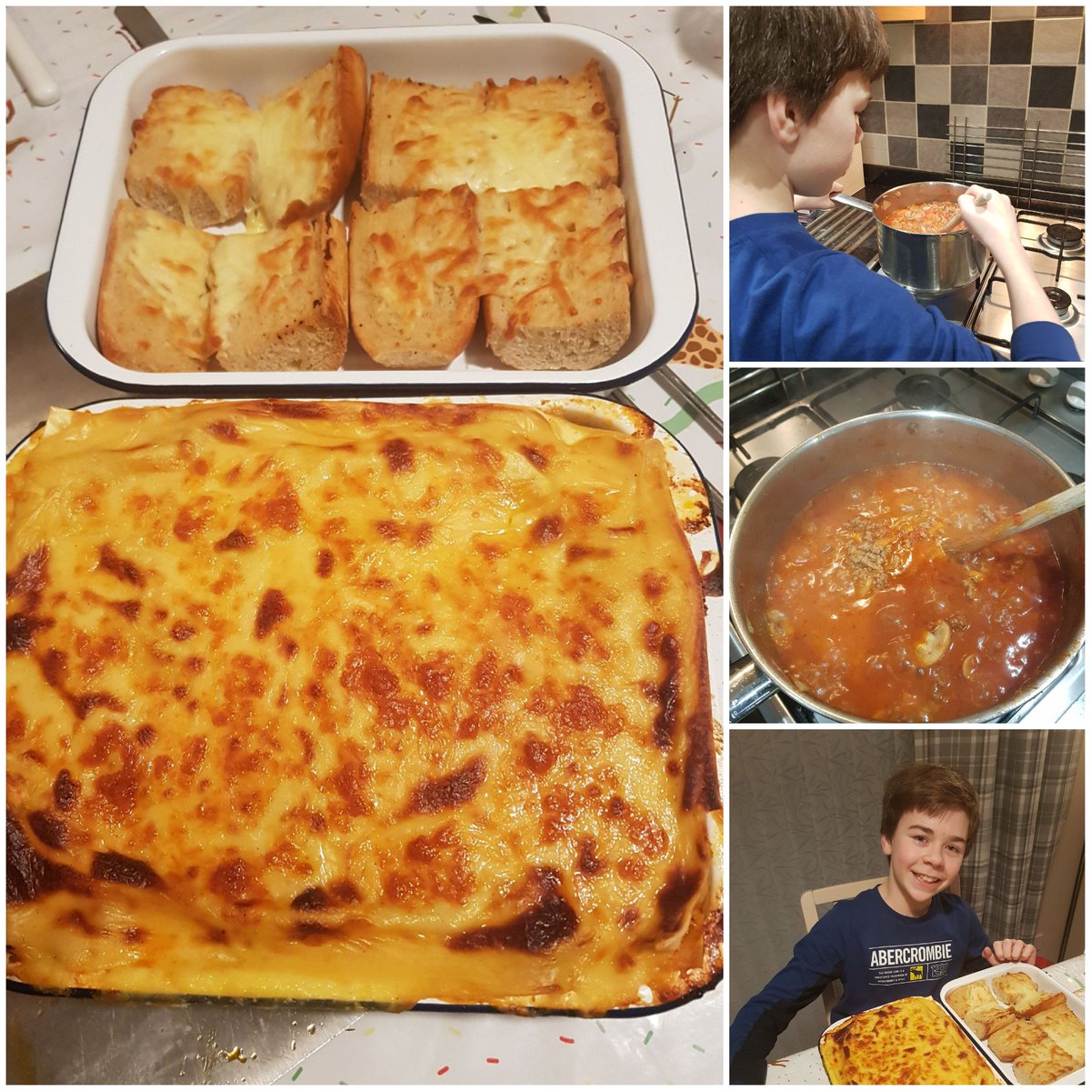ruth_dewar's tweet photo. @LHSLanguages A little taste of Italy from Evan in S1. Homemade Italian lasagne and garlic bread @ LHSLanguages Masterchef competition. https://t.co/zAETaGu9f0