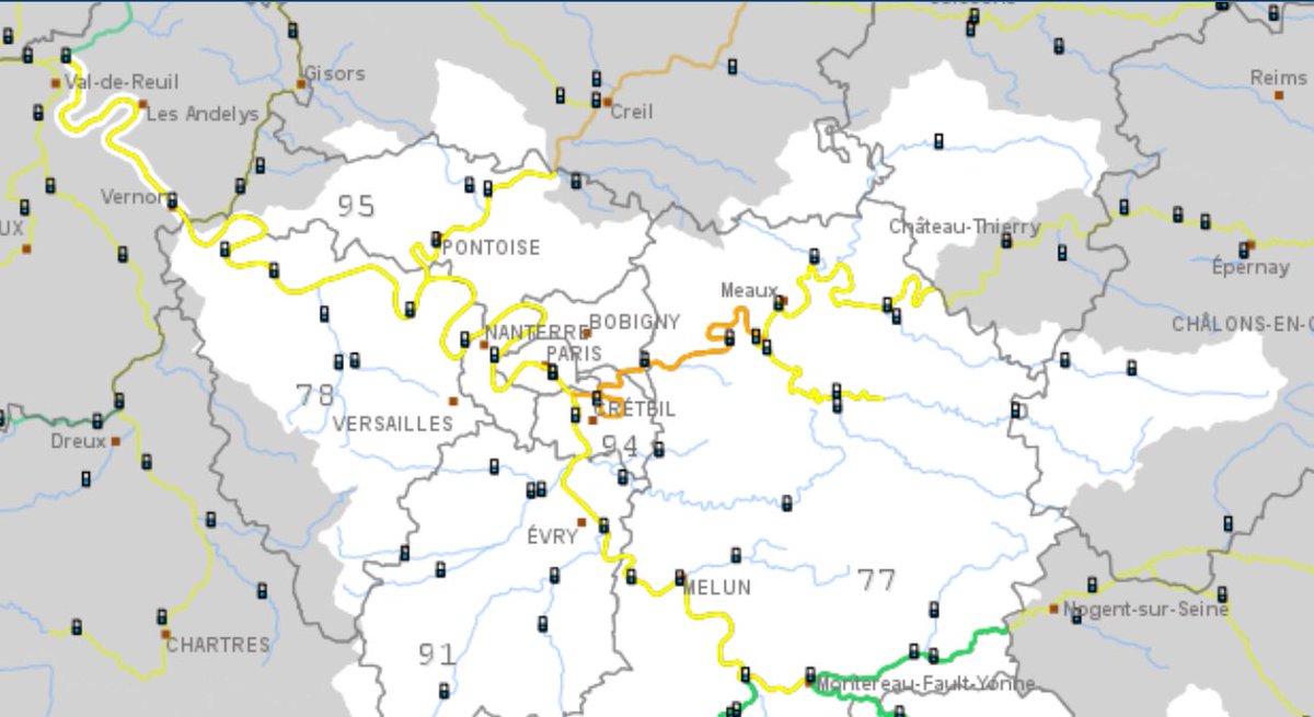 MeteoNordParis's tweet photo. C’est fait! Soyez très prudent
Sur le bassin parisien
🟠Vigilance orange : #marne
🟡Vigilance jaune : #oise aval, #seine et #morins
#inondation #crue #vigicrue #meteo #nordparisien https://t.co/6NBArEyM3g
