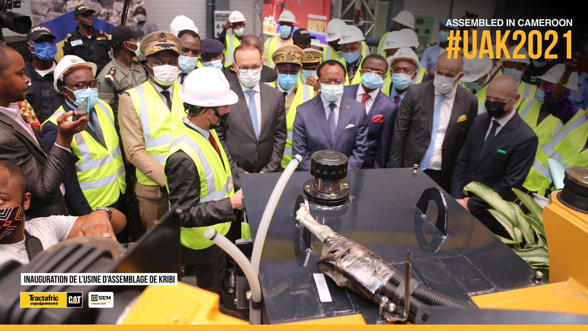 _semmachinery's tweet photo. At the recent launch of a new SEM Machinery assembly plant in Kribi, Alain Dufournier, CEO of Tractafric Equipment for Central Africa, pointed out that the machines assembled in the Kribi plant are sold throughout Central Africa at affordable prices. #UAK2021 #AssembledInCameroon https://t.co/mFoMHeXStA