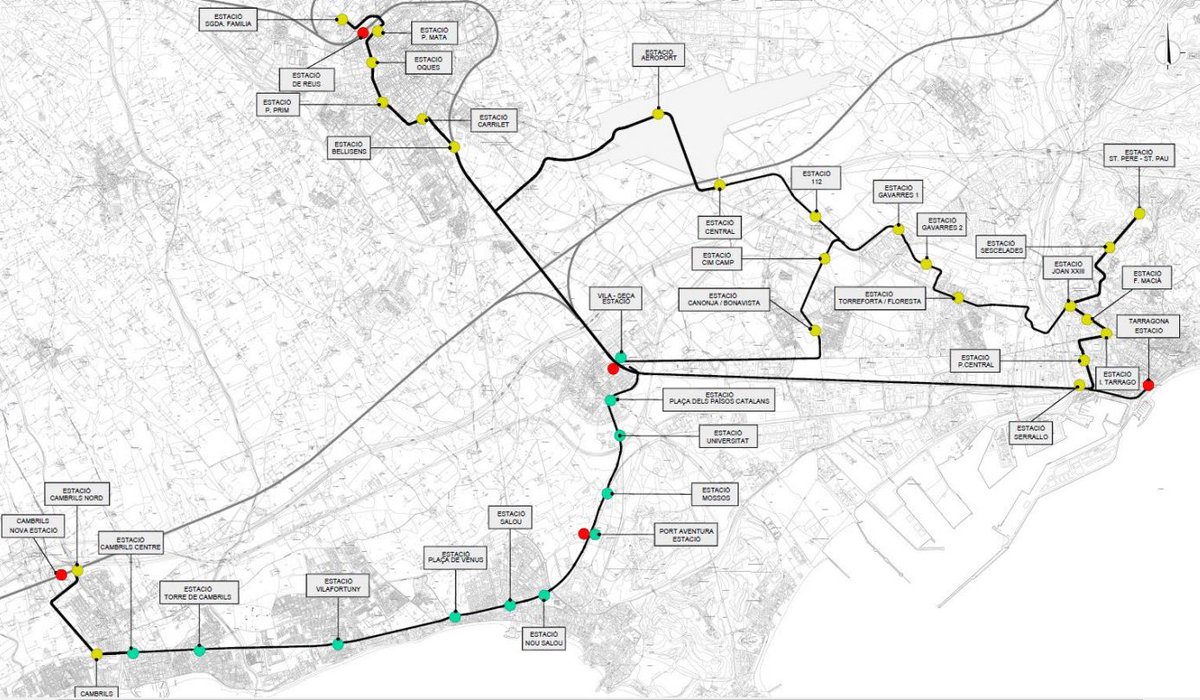  El Departament de Territori sotmet a partir d’avui a informació pública l’estudi informatiu de la primera fase del Tram-Tren del Camp de Tarragona. Després d'accedir a l'estudi complet, vaig a fer un petit fil explicatiu sobre el que ja ha sortit. 