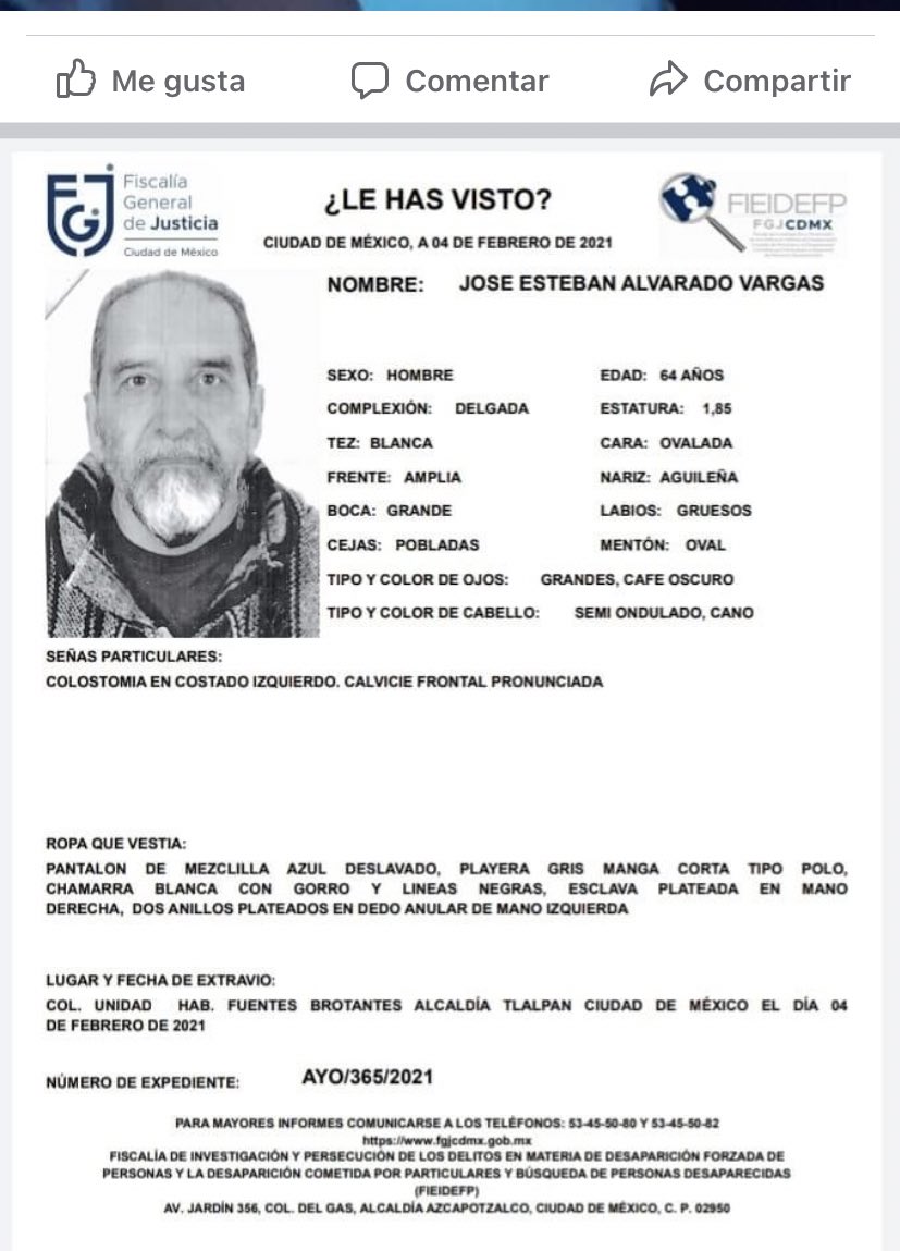 DBuscamos's tweet photo. #HastaEncontrarte 
@botDesaparecidx https://t.co/3L3W1KZvNz