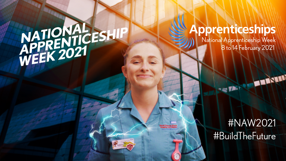 DHSCgovuk's tweet photo. 📢 Today is the start of National Apprenticeship Week.

Apprenticeships offer a route into hundreds of different NHS careers through a mix of on-the-job training and classroom learning.

Find out what's on offer:
▶️ https://t.co/Gl65fC2jAI   

#NAW2021 https://t.co/XnfTWFevwu