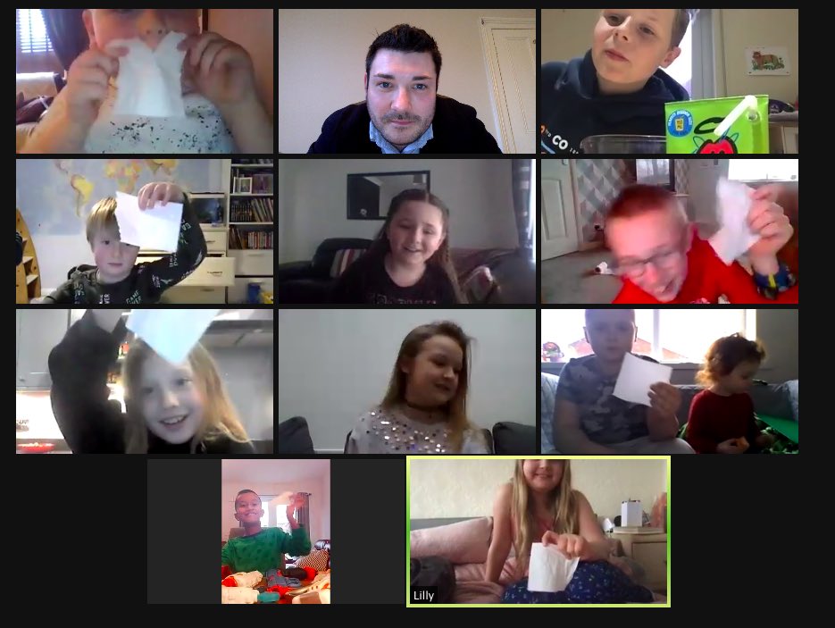 Thank you to everyone who joined in for our zoom session today. It was so lovely seeing all your smiling faces! We had so much fun catching up and playing games. We had a bit of a scavenger hunt hence the toilet roll!!!!