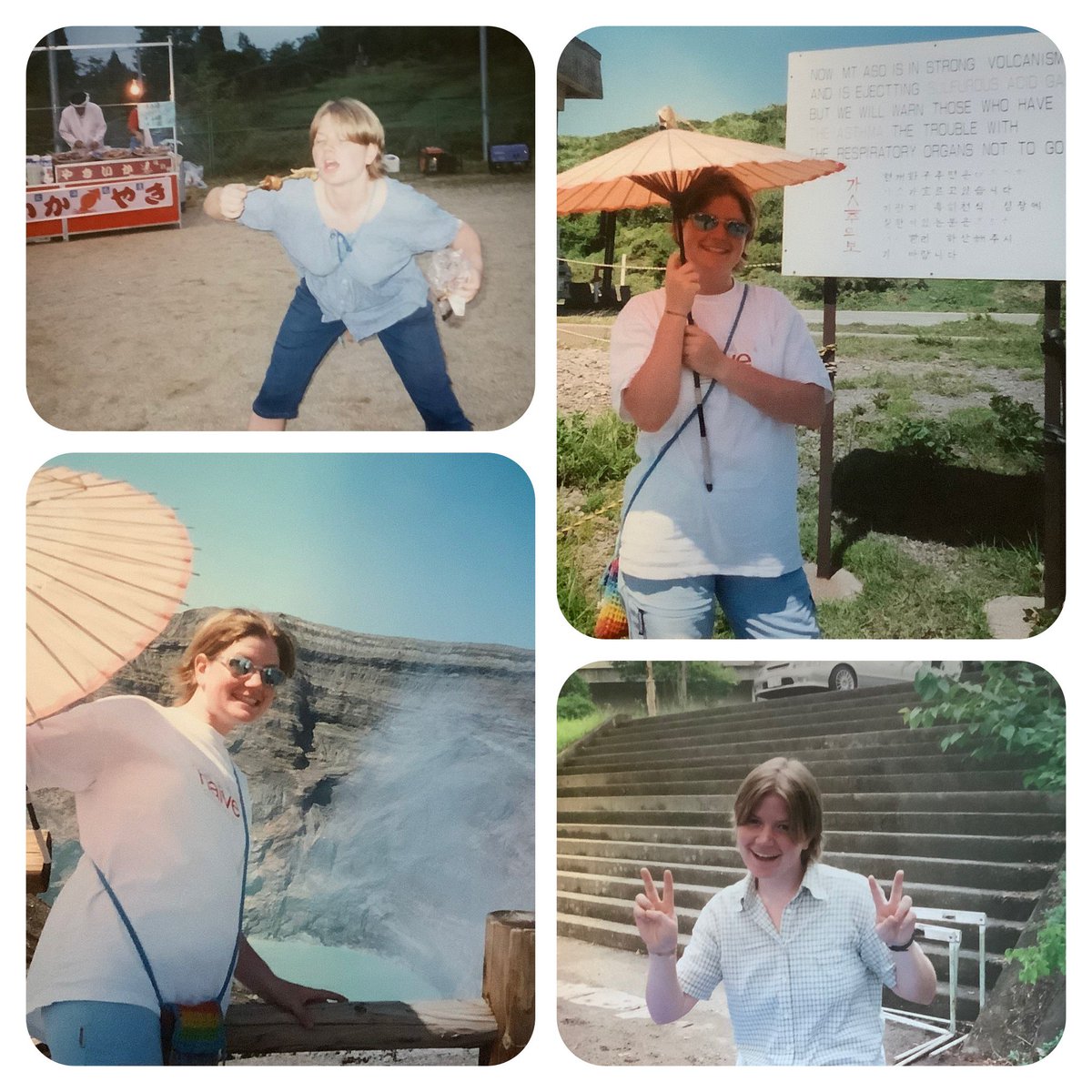EdinJetica's tweet photo. Browsing memories from Japan ... 20 years ago!!!😱 #japan #kyushu #aso #volcano https://t.co/XFpigs8vdG