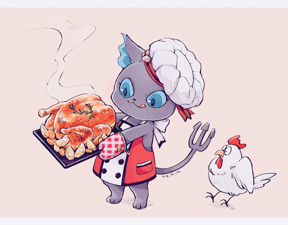 bird oven mitts chicken tongue no humans food pokemon (creature)  illustration images