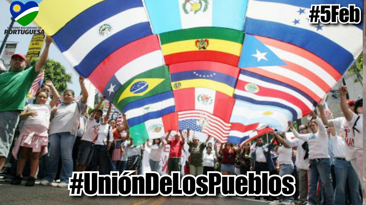 🅔🅣🅘🅠🅤🅔🅣🅐 🅓🅔🅛 🅓🅘́🅐 #️⃣🇻🇪
#5Feb | #UniónDeLosPueblos

El Congreso Bolivariano de los Pueblos y los Movimientos de la Juventud, Cultura e Intelectuales, suman esfuerzos junto al  Poder Popular para  consolidar la Paz en defensa de la Patria.