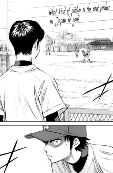 but most of all, i know i sound cringey, but furusawa found a friend in each other. - please furuya thinking eijun is the best in japan AND his entire spiel on how he's always admred eijun. furuya found a player he ADMIRES in his rival. +
