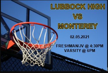 IT'S GAME DAY!!!  Game will be at Monterey