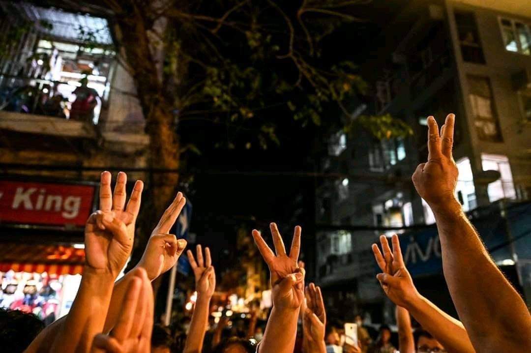 FREEDOM FEOM FEAR
#HearTheVoiceOfMyanmar 
#WeNeedDemocracy