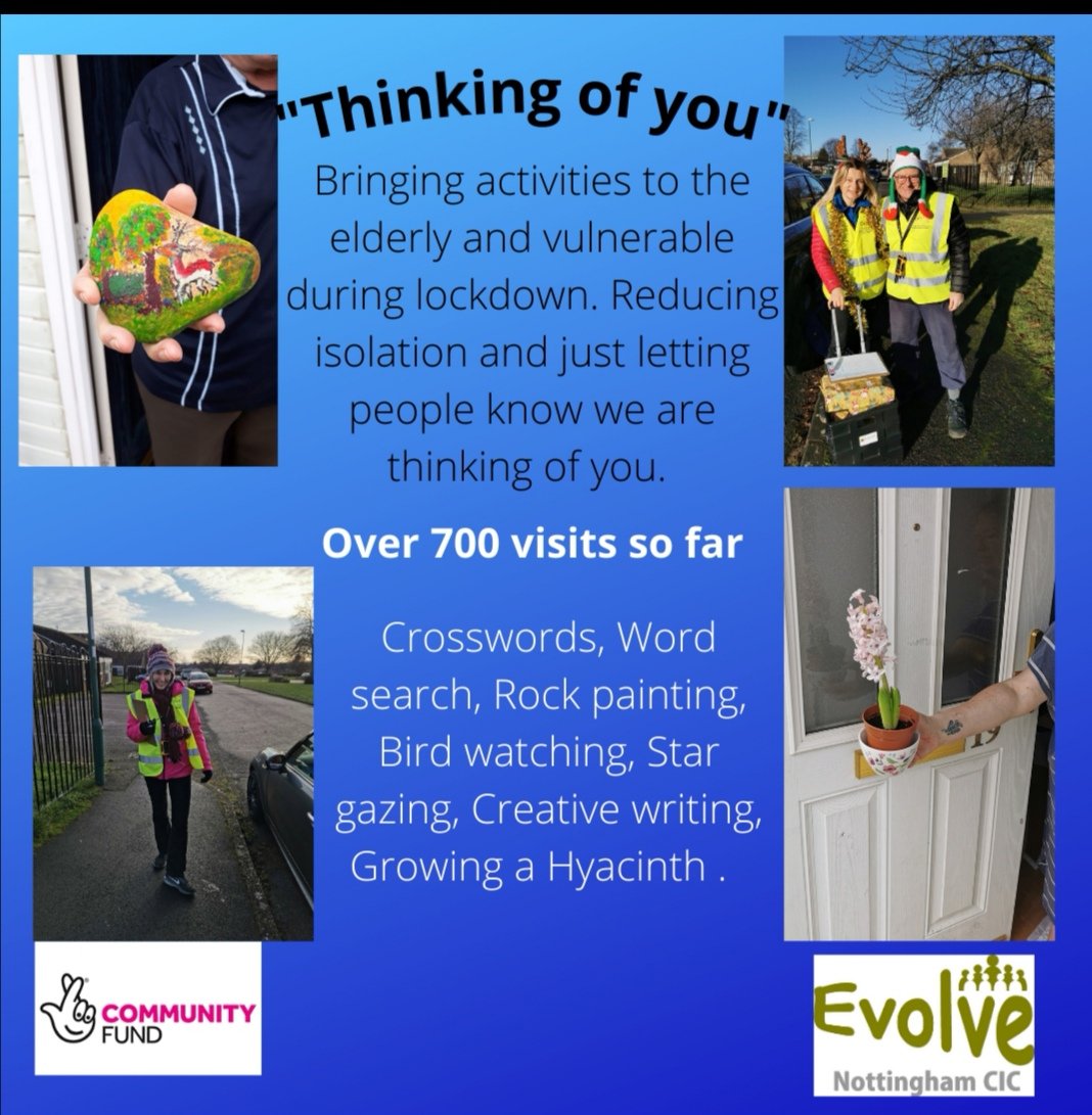 Evolve Nottingham cic (@evolvenotts) on Twitter photo Our project "Thinking of you". Bringing activities and reducing isolation with weekly doorstep visits. #community <a href="/AgeUKNotts/">Age UK Notts</a> <a href="/TNLComFund/">The National Lottery Community Fund</a> Our project "Thinking of you". Bringing activities and reducing isolation with weekly doorstep visits. #community <a href="/AgeUKNotts/">Age UK Notts</a> <a href="/TNLComFund/">The National Lottery Community Fund</a>