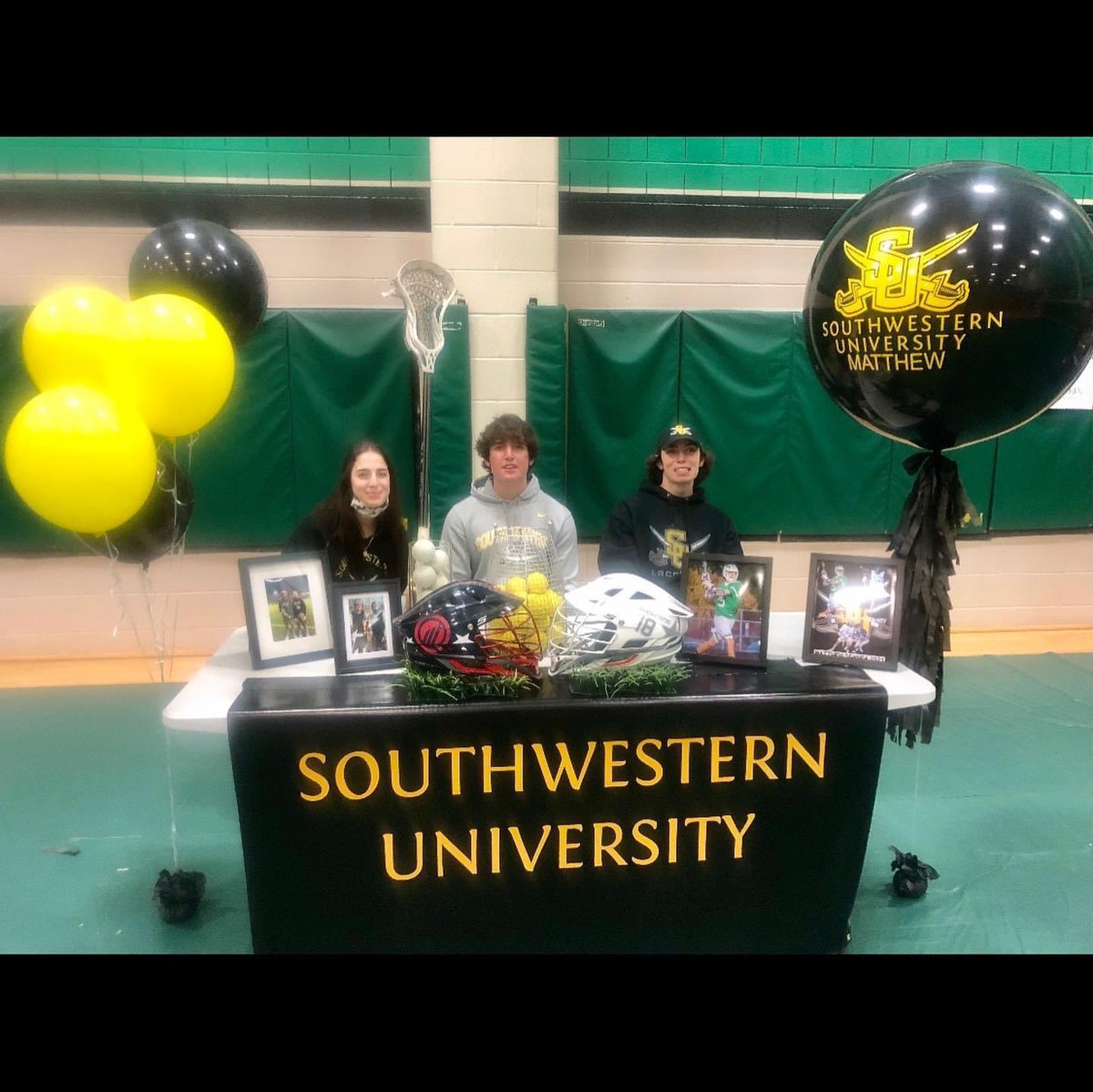 Congrats to Matthew Sganga of <a href="/SCLADragonLax/">Southlake Carroll Dragon Lacrosse</a> and <a href="/AgouraLacrosse/">Agoura Lacrosse</a> on his Signing Ceremony with Southwestern University #FuturePirate