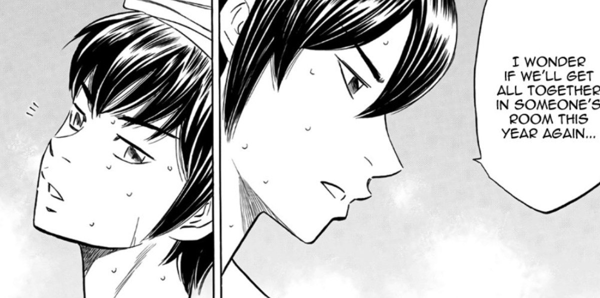 - this thread was supposed to follow a timeline but i lost it. rip but for now, have some furusawa pretty and again, furuya being open with eijun. im choosing to read this as furuya thinks eijun is his best friend or something of the sort. hm. +