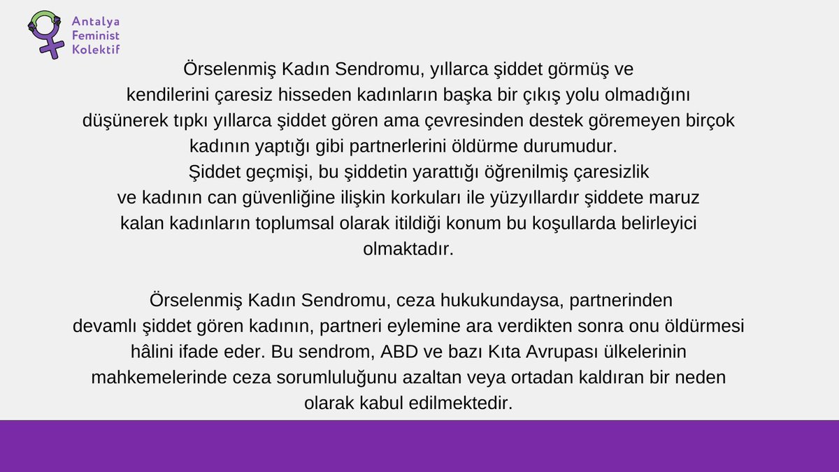 Erkek şiddetine karşı hayatını savunan kadın haberlerini okurken düşünmemiz gereken bir şey var.
Örselenmiş kadın sendromunu biliyor musunuz?👇
#melekipekserbestbırakılsın 
#nimetakgün