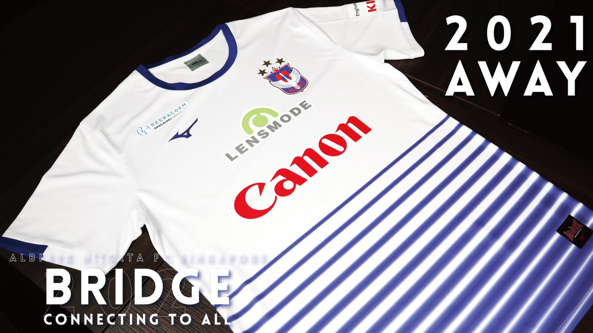 FCJurong's tweet photo. 🌉BRIDGE -CONNECTING TO ALL-
2021 New Away Jersey!!
To move forward as a strongly, deeply, union at all times.
HORIZONAL STRIPE, which expresses the bond, unites the feelings of Albirex Family.
▶️https://t.co/34YmzHay1N
#BRIDGE #ConnectingToAll
#albirex_s #albirex https://t.co/EKtoBAGODn