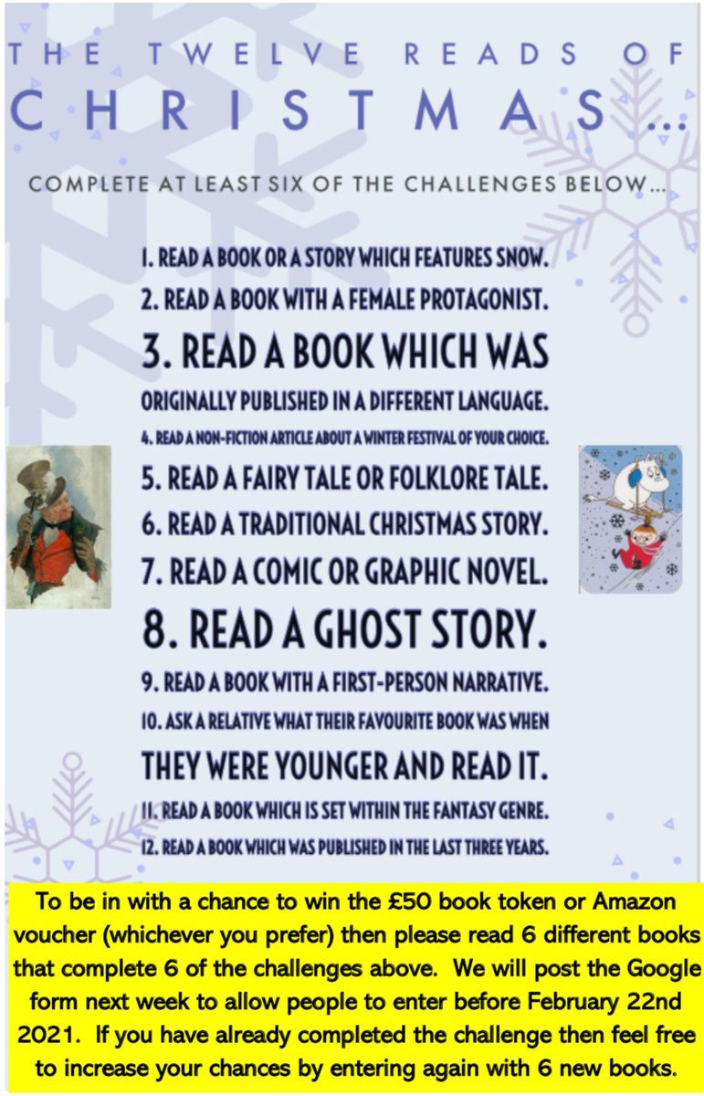 EnglishCHS's tweet photo. @officialCHS The Winter Reading Challenge has been extended! Please find all details in the pic below! £50 voucher is up for grabs! #Reading4Pleasure #Reading4Life https://t.co/L9uNNZIgby