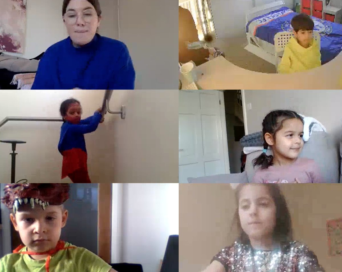 woody_year1's tweet photo. 💅🧢🕶️1Y really dressed to express themselves today at our live lesson! There were sparkles, superheros, football shirts, facepaints, sunglasses, plenty of colour and even a dragon! @WellbeingWoody 🌈⚽️🎨 https://t.co/CORBu9cM1D
