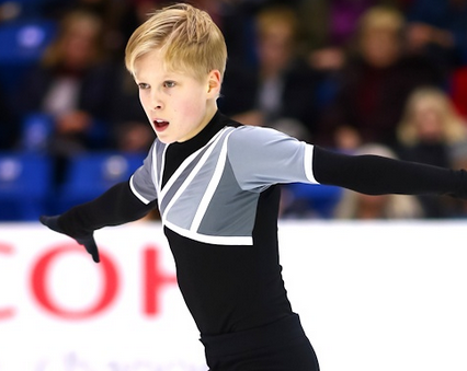 2018: Vera Wang’s monochromatic abstract works for Nathan Chen at the 2018 olympics inspire a movement for ultra-paired down costumes in the mens disiplie, but Wang's impact can seen below in singles skater Stephen Goglev and pairs Tarasova and Morozov.