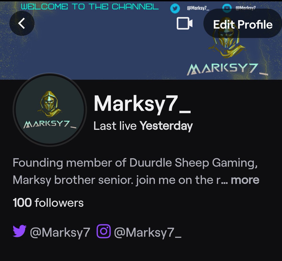 Marksy7's tweet photo. We've done it! 100 followers
Thank you all
Now to push that #PathToAffiliate
#AverageViewers
#SupportSmallStreamers #SupportSmallStreams https://t.co/ZevDPOcJ0b